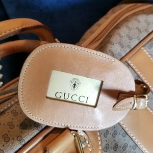 Gucci luggage!!! Vintage gg logo monogram tan lugg